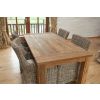 1.6m Reclaimed Teak Taplock Dining Table with 4 Donna Chairs - 4